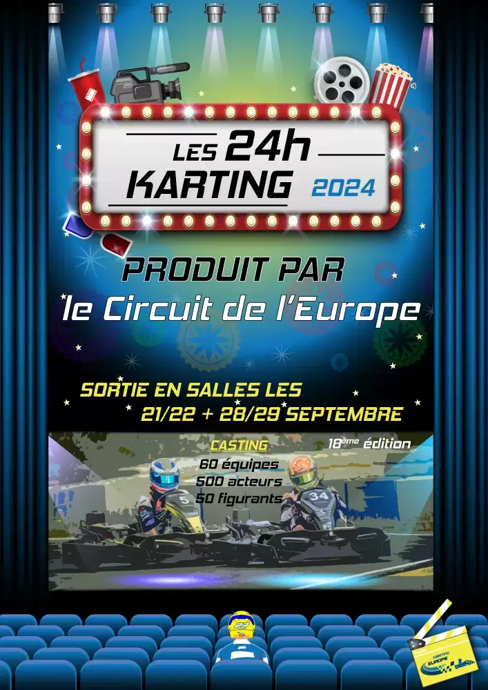 ouverture des inscriptions pour les 24h karting 2024 du Circuit de l'Europe