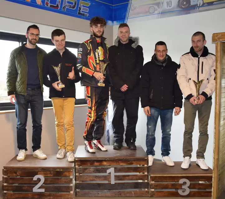 podium des 3 premières équipes juniors de la manche 6 du challenge hivernal 2023 20