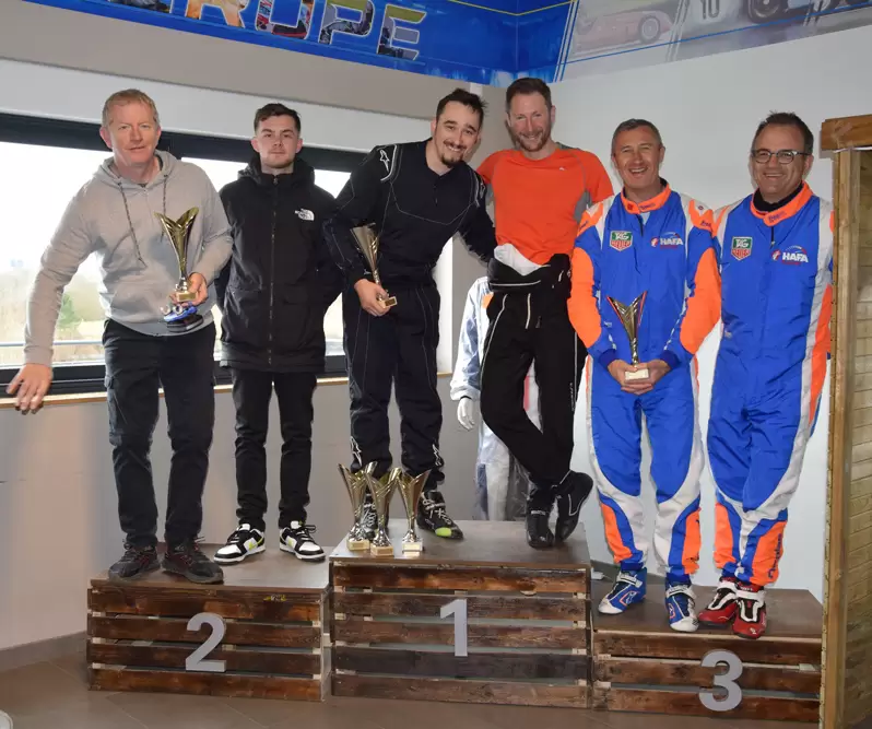 podium des 3 premiers masters de la manche 6 du challenge hivernal 2023 2024