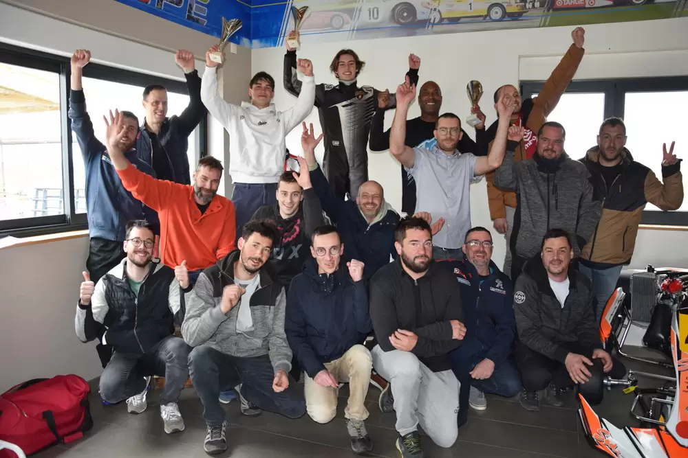 Les pilote sont heureux lors de la Winter cup du samedi 23 mars 2024