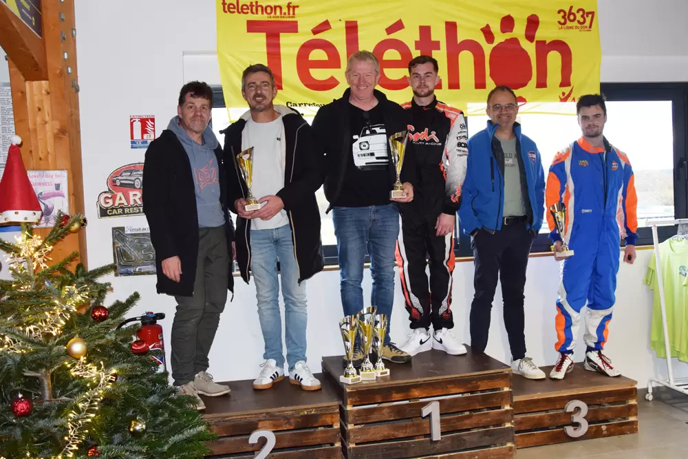 les pilotes au podium du challenge hivernal masters manche 4 2025 2026