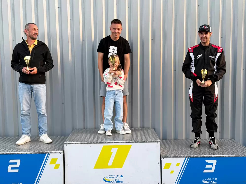 les 3 vainqueurs de la Sun Kart du 20 août 202
