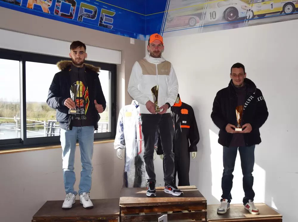 les 3 vainqueurs de la winter cup du samedi 24 février 202