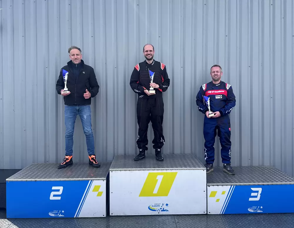 le podium de la course du 14 mai 2026