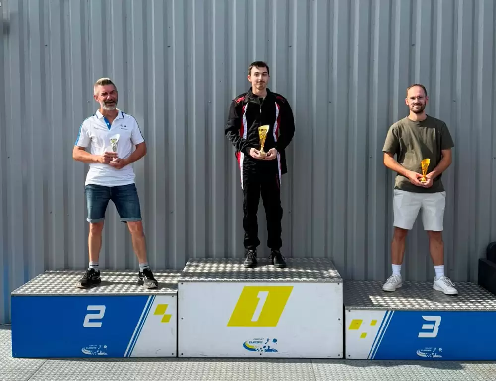 le podium de la course du 13 juillet 2026