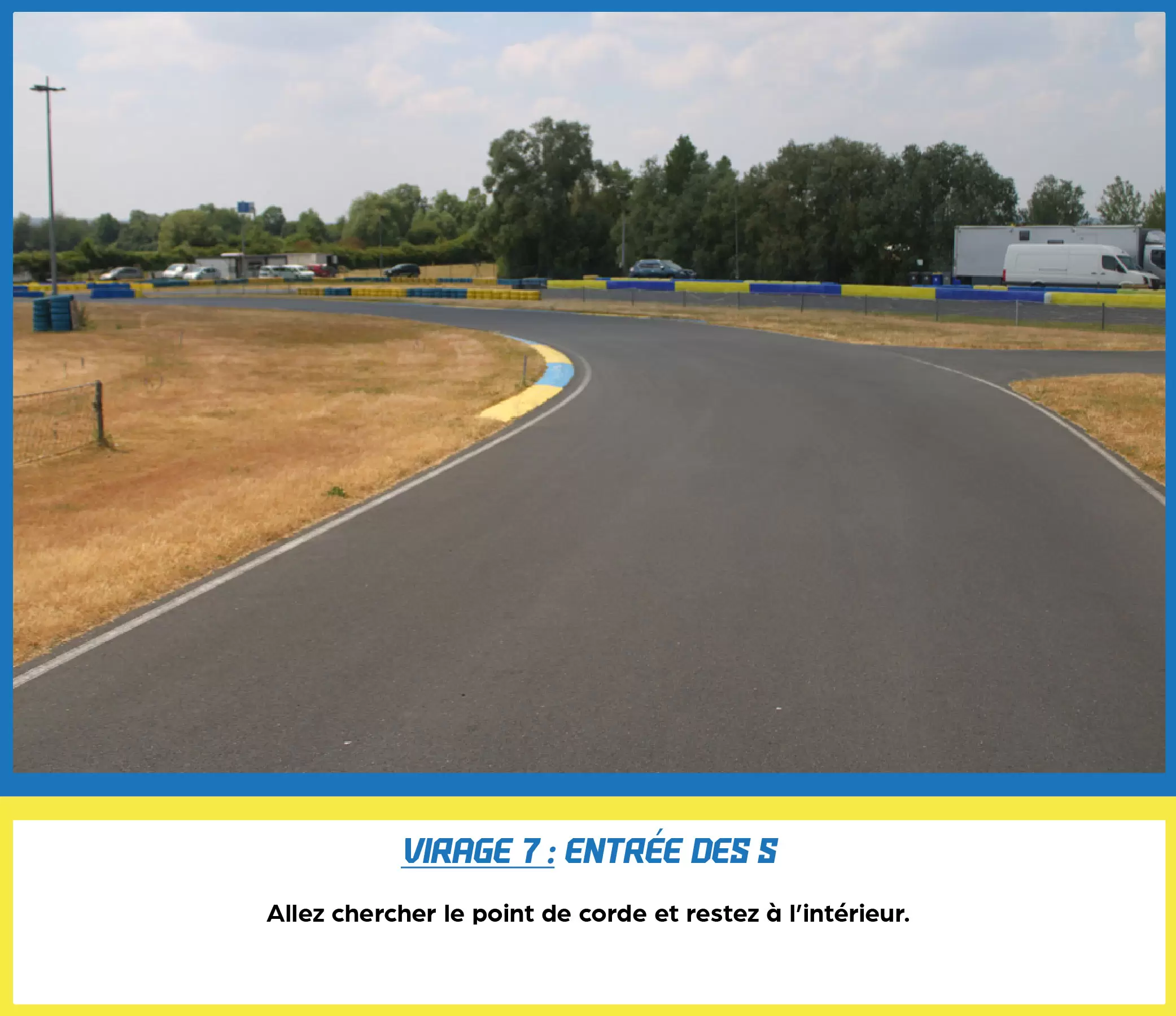 virage 7 circuit de l'Europe l'entrée des 